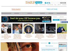 Tablet Screenshot of dailylounge.com